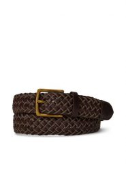 Polo Ralph Lauren Pasek 405974642005 Brązowy ciemny. Brązowe paski męskie Polo Ralph Lauren, ze skóry. Za 599.99 zł.