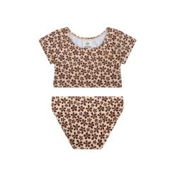 Bikini Swim Essentials - Pomarańczowe - Dziki Kwiat. Brązowe stroje kąpielowe damskie SWIM ESSENTIALS, s, bez wzorów, z materiału. Za 247.99 zł.