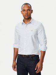 Tommy Jeans Koszula DM0DM23513 Niebieski jasny Regular Fit. Niebieskie koszule męskie Tommy Jeans, l, bez wzorów, z bawełny, bez kołnierzyka, bez ramiączek. Za 289.99 zł.