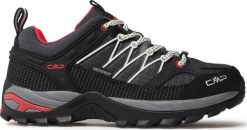 Buty trekkingowe damskie CMP Rigel Low Wmn Trekking Shoe Wp Antracite-Off White r. 38. Białe obuwie trekkingowe damskie CMP, bez zapięcia. Za 377.00 zł.