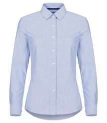 Clique damska koszula oxford z długim rękawem bawełniana – royal blue. Niebieskie koszule damskie CLIQUE, xl, bez wzorów, z bawełny, bez kołnierzyka, bez ramiączek. Za 229.58 zł.