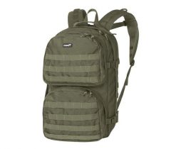 Plecak trekingowy Scout 36 litrów. Zielone plecaki męskie Texar, bez wzorów, z materiału. Za 319.99 zł.
