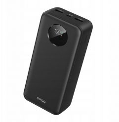 BWOO Power bank 22,5W 30000 mAh z wyświetlaczem LCD czarny. Czarne powerbanki NoName. Za 73.55 zł.