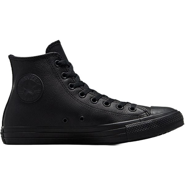 Trampki Converse Chuck Taylor HI Leather. Czarne trampki i tenisówki damskie Converse, bez wzorów, ze skóry, bez zapięcia. Za 358.35 zł.