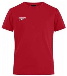Speedo SPEEDO KOSZULKA DAMSKA CLUB PLAIN TEE AF RED 8-13390A846 12 EU40. Czerwone bluzki damskie Speedo, bez wzorów, bez kołnierzyka, bez ramiączek. Za 58.79 zł.