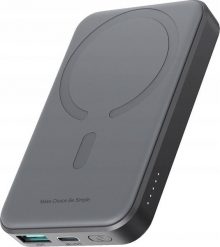 Powerbank Joyroom JR-W020 Mini Magnetic MagSafe Wireless 5000mAh Czarny. Czarne powerbanki Joyroom. Za 78.34 zł.