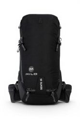 Plecak wspinaczkowy Milo SENTE 35 czarny, 35L z raincover i gwizdkiem. Czarne plecaki męskie Milo, bez wzorów, z nylonu. Za 399.00 zł.