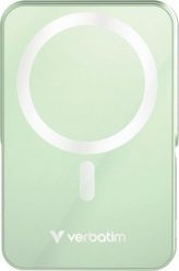 Powerbank Verbatim Charge 'n' Go Magnetic Wireless with Stand 10000mAh USB-C PD 3.0 Green. Zielone powerbanki Verbatim. Za 348.29 zł.