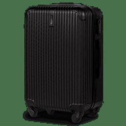 DUŻA WALIZKA WINGS EGRET 2.0 28" BLACK. Czarne walizki damskie Wings, bez wzorów, z materiału, duże. Za 249.90 zł.