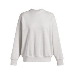 Damska bluza oversize Under Armour Rival Fleece. Szare bluzy damskie Under Armour, na zimę, bez wzorów, bez ramiączek, bez kaptura. Za 236.45 zł.