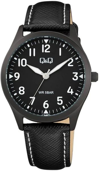 Zegarek Q&Q Q76B-003P męski czarny . Czarne zegarki męskie Q&Q, bez wzorów. Za 169.00 zł.