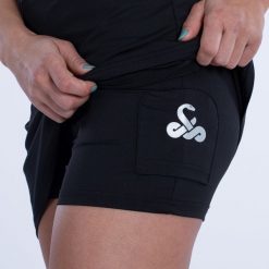 Padel Vibor-a Russell Dress Negro/Coral. Czarne spódnice damskie VIBORA, xs, bez wzorów, sportowe, sportowe. Za 262.99 zł.