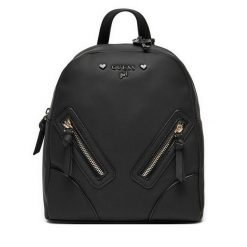 Plecak Guess. Czarne plecaki damskie Guess, z aplikacjami. Za 219.99 zł.