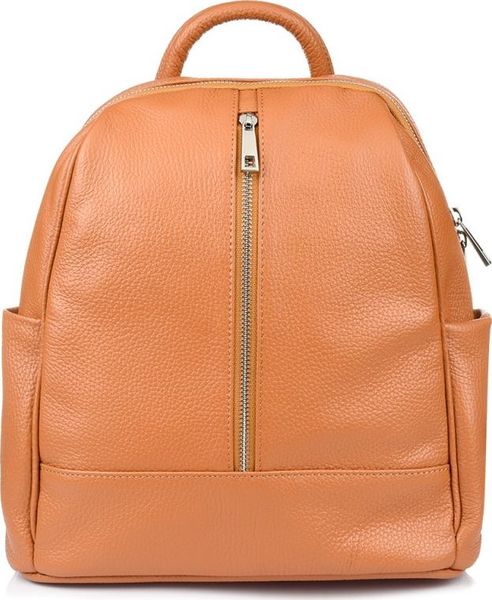 Vera Pelle Camel Włoski Plecak Skórzany A4 damski pojemny solidny C78. Brązowe plecaki damskie Vera Pelle, bez wzorów. Za 307.99 zł.