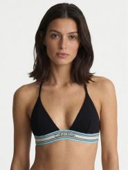 Calvin Klein Swimwear Góra od bikini LV00Q61214 Czarny. Czarne bikini Calvin Klein Swimwear, bez wzorów, z syntetyku. Za 249.99 zł.