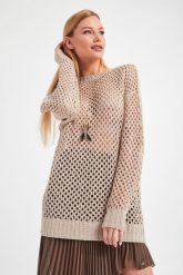 Sweter PATRIZIA PEPE. Swetry nierozpinane damskie Patrizia Pepe, m, bez wzorów, bez kołnierzyka, bez ramiączek. W wyprzedaży za 534.77 zł.
