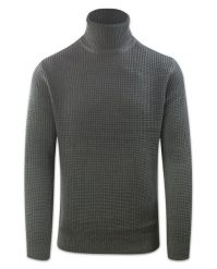 Golf Szary Dziergany, Luźny Splot, Męski, Elegancki -Brave Soul. Szare swetry męskie Brave Soul, l, bez wzorów, dziergany, eleganckie, bez kołnierzyka, bez ramiączek. Za 99.00 zł.