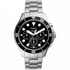 Zegarek Fossil Zegarek Męski Fossil FB-01 Chronograph FS5725 (46 mm). Zegarki męskie FOSSIL, bez wzorów. Za 332.10 zł.