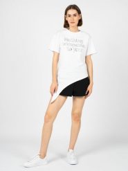 Silvian Heach T-Shirt | GPP23020TS | Kobieta | Biały. Białe t-shirty damskie Silvian Heach, xxs, bez wzorów, z bawełny, bez kołnierzyka, bez ramiączek. W wyprzedaży za 139.00 zł.