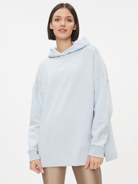 Reebok Bluza Maternity IJ3061 Błękitny Regular Fit. Niebieskie bluzy damskie Reebok, m, bez wzorów, z syntetyku, bez ramiączek, bez kaptura. Za 159.99 zł.