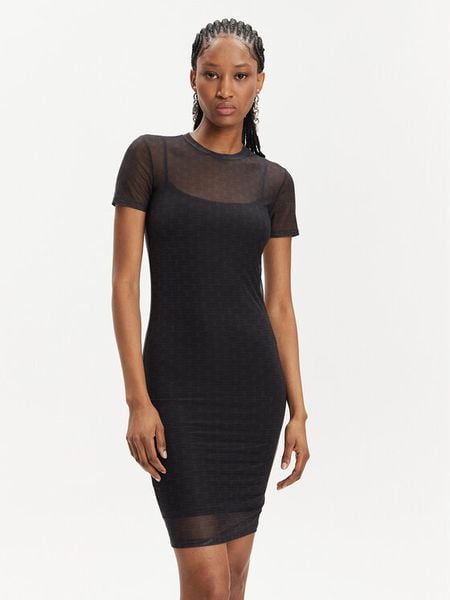 Hugo Sukienka codzienna Nasaja_B 50514940 Czarny Slim Fit. Czarne sukienki damskie Hugo, na co dzień, xs, bez wzorów, z syntetyku, bez kołnierzyka, bez ramiączek, proste. Za 279.99 zł.