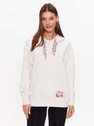 Guess Bluza V3YQ03 KBVB2 Écru Regular Fit. Bluzy damskie Guess, xxs, z aplikacjami, z syntetyku, bez ramiączek, bez kaptura. Za 419.99 zł.