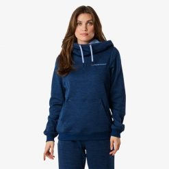 Bluza treningowa kobieca Swedemount Training Logo Hood II szybkoschnąca. Niebieskie bluzy damskie SWEDEMOUNT, bez wzorów, bez ramiączek, bez kaptura. Za 199.99 zł.