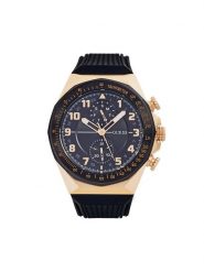 Guess Zegarek D1 GW0902G1 Złoty. Żółte, analogowe zegarki męskie Guess, z aplikacjami, złote. Za 799.99 zł.
