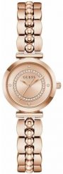 Zegarek damski Guess GW0994L4 CYRKONIE różowe złoto. Czerwone zegarki damskie Guess, złote. Za 799.00 zł.