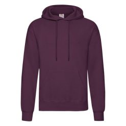 Męska Klasyczna Bluza Z Kapturem. Brązowe bluzy męskie fruit of the loom, m, bez wzorów, klasyczne, bez ramiączek, z kapturem. Za 80.99 zł.