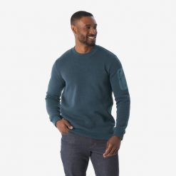 Second Life - Sweter turystyczny męski Quechua NH100 - Stan Doskonały. Szare swetry męskie QUECHUA, m, bez wzorów, z bawełny, bez kołnierzyka, bez ramiączek. Za 81.00 zł.