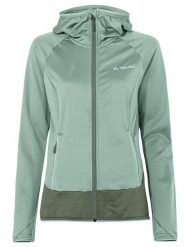 Bluza damska z kapturem VAUDE Tekoa II. Zielone bluzy damskie Vaude, bez wzorów, z dzianiny, bez ramiączek, z kapturem. Za 429.00 zł.