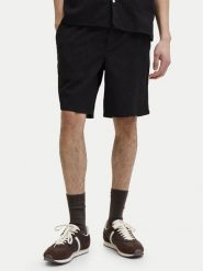 Jack & Jones Szorty materiałowe Jaiden 12293471 Czarny Regular Fit. Czarne szorty męskie Jack & Jones, bez wzorów, z bawełny. Za 129.99 zł.