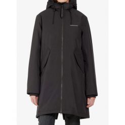 Płaszcz damski Didriksons Fia Parka. Czarne parki damskie Didriksons, na zimę, bez wzorów, bez kołnierzyka, bez kaptura. Za 627.99 zł.