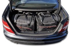 Torby Do Bagażnika Mercedes-Benz C Coupe 2011-2014 4Szt Kjust. Czarne torby podróżne damskie KJUST, bez wzorów, z kauczuku. Za 1,220.00 zł.
