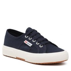 Tenisówki Superga. Niebieskie trampki i tenisówki damskie Superga, bez wzorów, bez zapięcia. Za 199.99 zł.