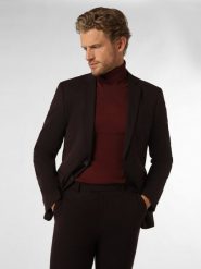 Finshley & Harding Garnitur Mężczyźni Slim Fit brązowy, 50. Brązowe garnitury męskie Finshley & Harding, m, bez wzorów, eleganckie. Za 999.95 zł.