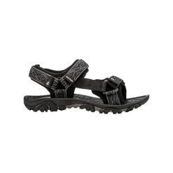 Sandały turystyczne Hannah Belt. Czarne sandały damskie Hannah, bez wzorów, z materiału, bez obcasa, bez zapięcia. Za 200.65 zł.