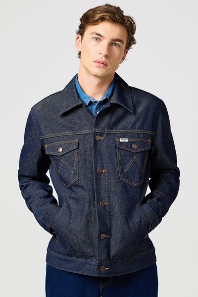 MESKA KURTKA WRANGLER REGULAR JACKET RINSED NIGHT 112362391. Białe kurtki męskie Wrangler, l, bez wzorów, z bawełny, eleganckie, z kapturem. Za 299.99 zł.