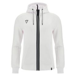 Bluza z kapturem z pełnym zamkiem błyskawicznym Macron Rhodos. Białe bluzy męskie Macron, m, bez wzorów, bez ramiączek, z kapturem. Za 380.00 zł.