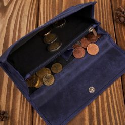 Paolo Peruzzi Portfel damski duży skórzany vintage granatowy T-134-HDB. Niebieskie portfele damskie Paolo Peruzzi. Za 173.06 zł.