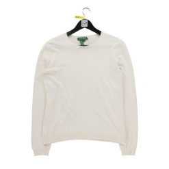 Second life - Damski różowy sweter z jedwabiu - Stan dobry. Czerwone swetry nierozpinane damskie Ralph Lauren, bez wzorów, bez kołnierzyka, bez ramiączek. Za 89.42 zł.