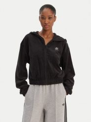 Adidas Bluza Essentials Chenile KE1117 Czarny Loose Fit. Czarne bluzy damskie Adidas, xs, bez wzorów, z bawełny, bez ramiączek, bez kaptura. Za 299.99 zł.