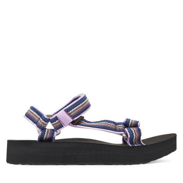 Sandały Teva. Niebieskie sandały damskie Teva, bez wzorów, bez obcasa, na płaskiej podeszwie, bez zapięcia. Za 379.99 zł.