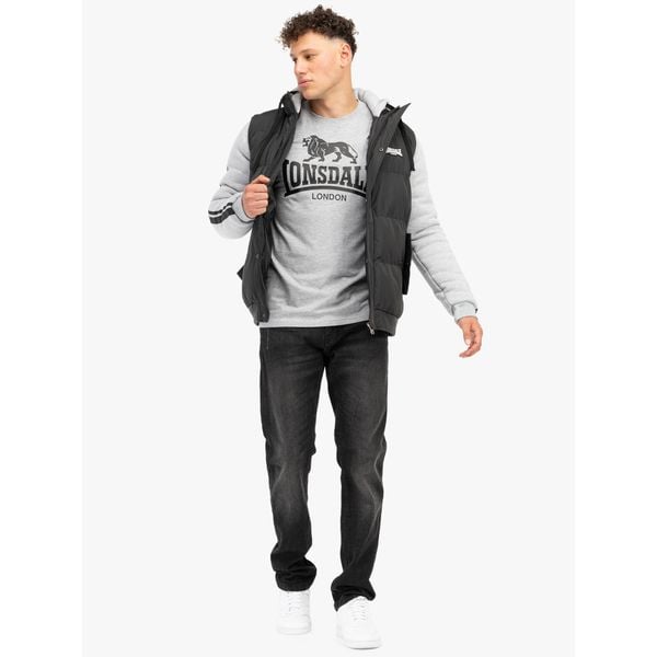 Kurtka z kapturem Lonsdale Dowpot. Czarne kurtki męskie Lonsdale, xl, z aplikacjami, z bawełny, z kapturem. Za 367.00 zł.