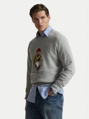 Polo Ralph Lauren Bluza 710B14625002 Szary Regular Fit. Szare bluzy męskie Polo Ralph Lauren, l, bez wzorów, z bawełny, bez ramiączek, bez kaptura. Za 1,199.00 zł.