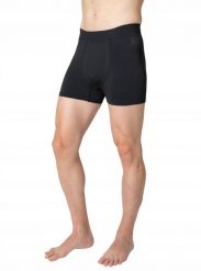 Bokserki termoaktywne Odlo Performance Light Eco Boxer - black. Czarne bokserki męskie ODLO, bez wzorów. Za 199.24 zł.