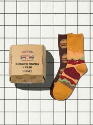 Skarpetki w hamburgery z bawełną 2 pack - wielobarwny. Skarpety męskie Sinsay, bez wzorów, z bawełny. Za 12.99 zł.