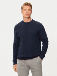Hechter Paris Sweter 65006 142802 Granatowy Regular Fit. Niebieskie swetry męskie Hechter Paris, l, bez wzorów, z bawełny, bez kołnierzyka, bez ramiączek. Za 419.99 zł.