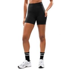 Damskie krótkie sportowe legginsy kolarki Fitness Siroko Ganges Black. Czarne legginsy damskie SIROKO, l, bez wzorów, z tkaniny, krótkie, na fitness i siłownię. Za 148.00 zł.
